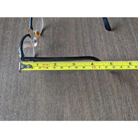 Vintage Cat Eye Bausch & Lomb Eyeglasses Black B&L Gold Filled Granny Bifocals - Picture 15 of 16